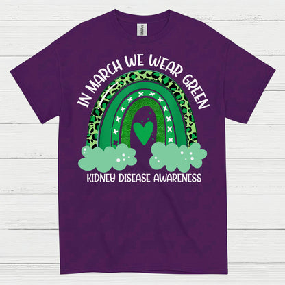 Kidney Disease Awareness Wear Green March T Shirt