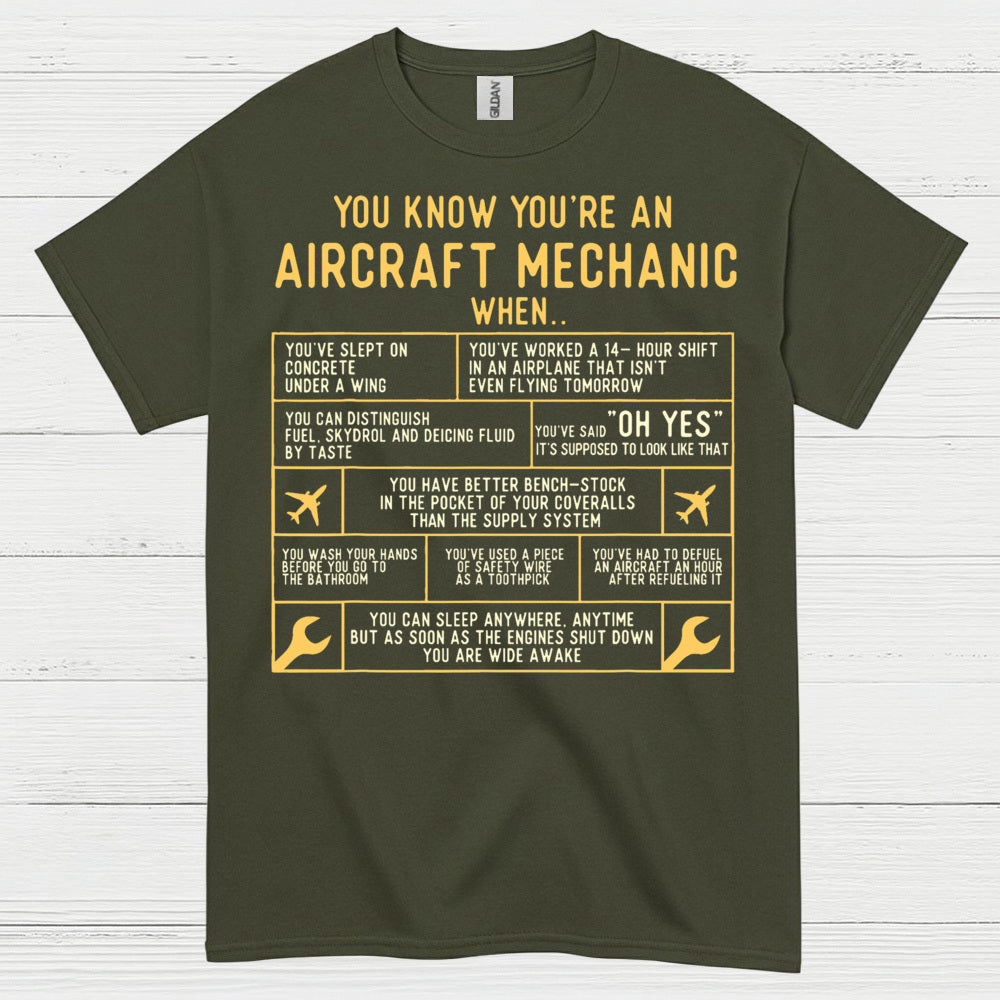 Aircraft Mechanic Humor Quote T Shirt