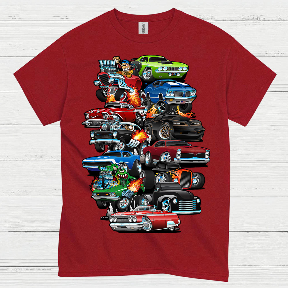 Classic Hot Rod Cars T Shirt