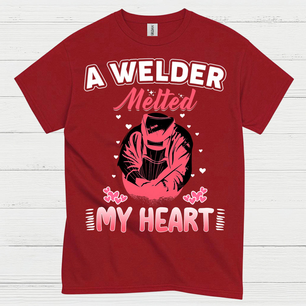 A Welder Melted My Heart T Shirt