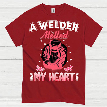 A Welder Melted My Heart T Shirt