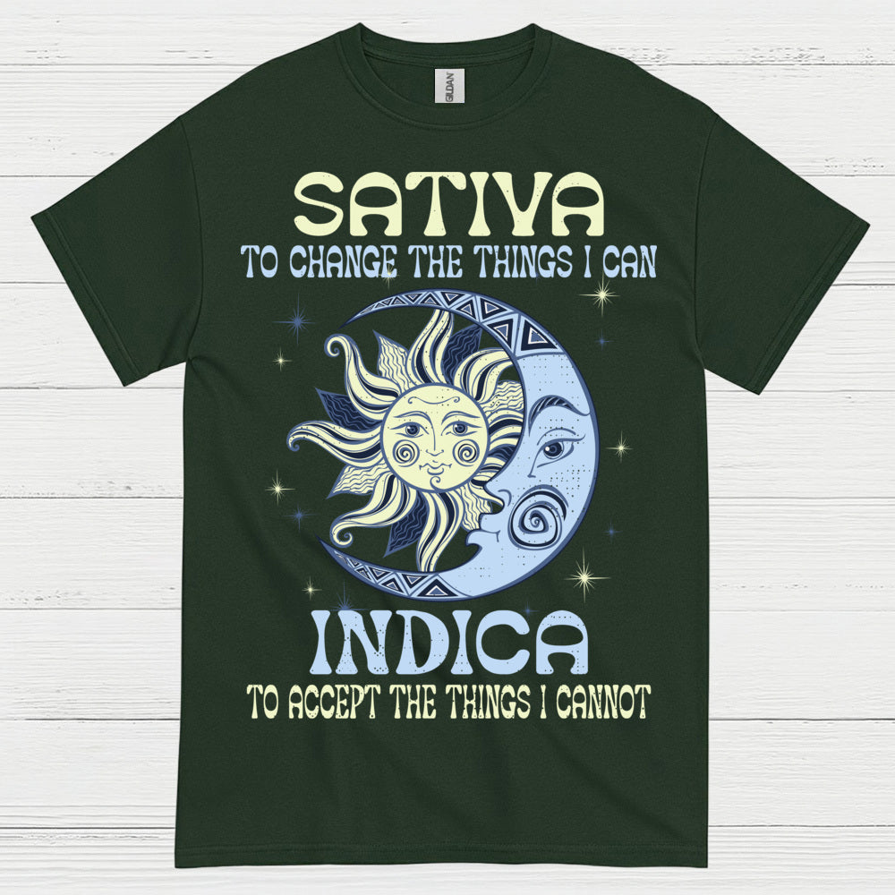 Sativa To Change The Things I Can Indica T Shirt
