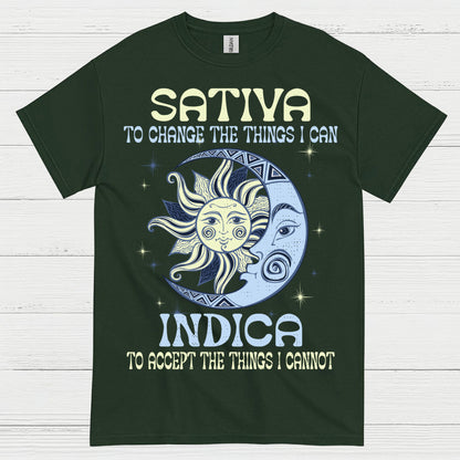 Sativa To Change The Things I Can Indica T Shirt