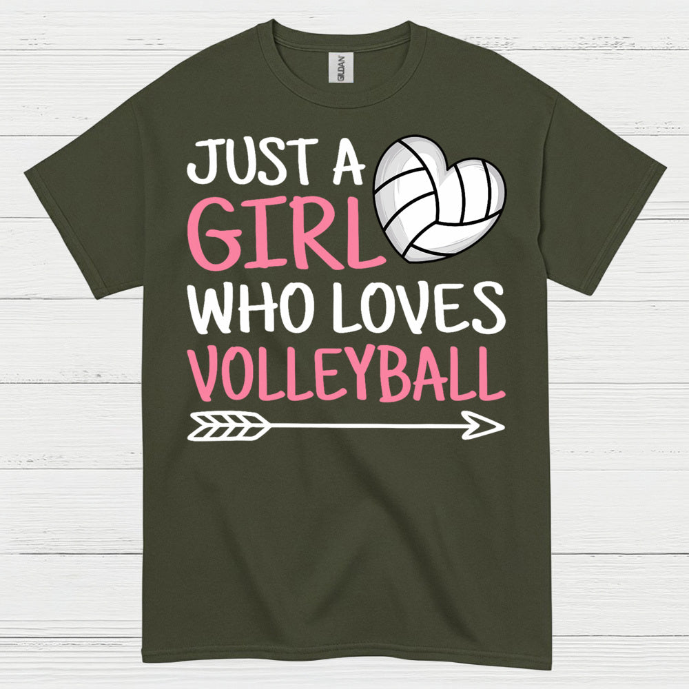 Just A Girl Who Loves Volleyball T Shirt