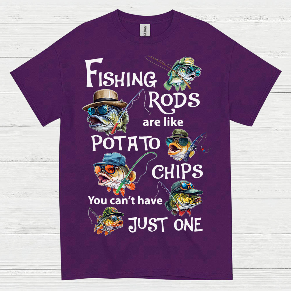 Fishing Rods Potato Chips T Shirt