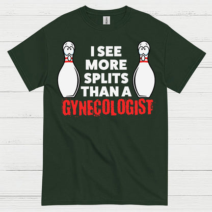 Bowling Splits Humor Funny T Shirt