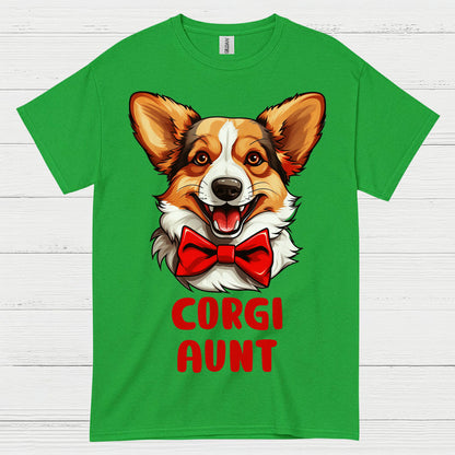Corgi Aunt Cute Dog Lover T Shirt