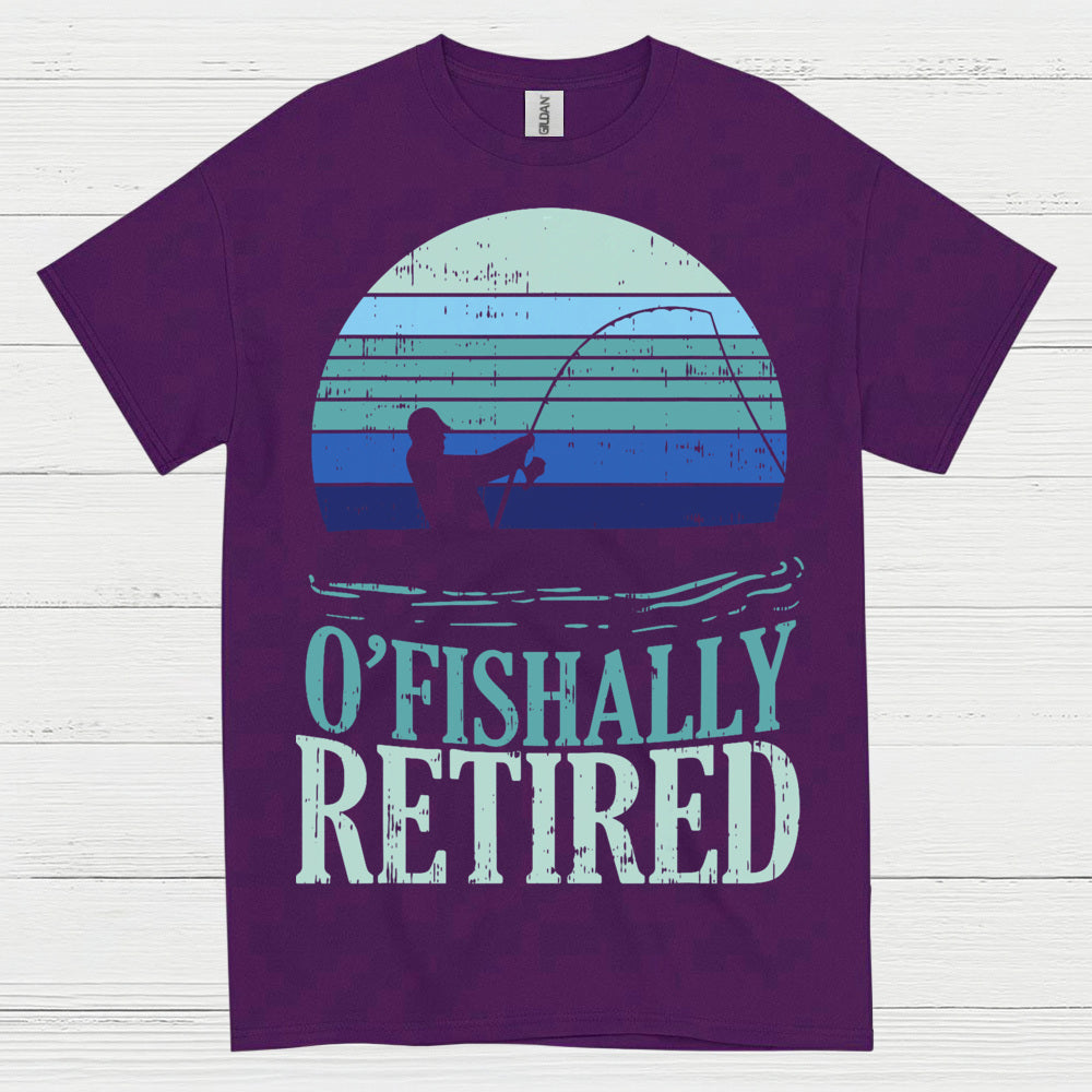 Officially Retired Fishing T Shirt