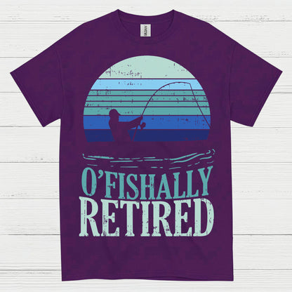 Officially Retired Fishing T Shirt