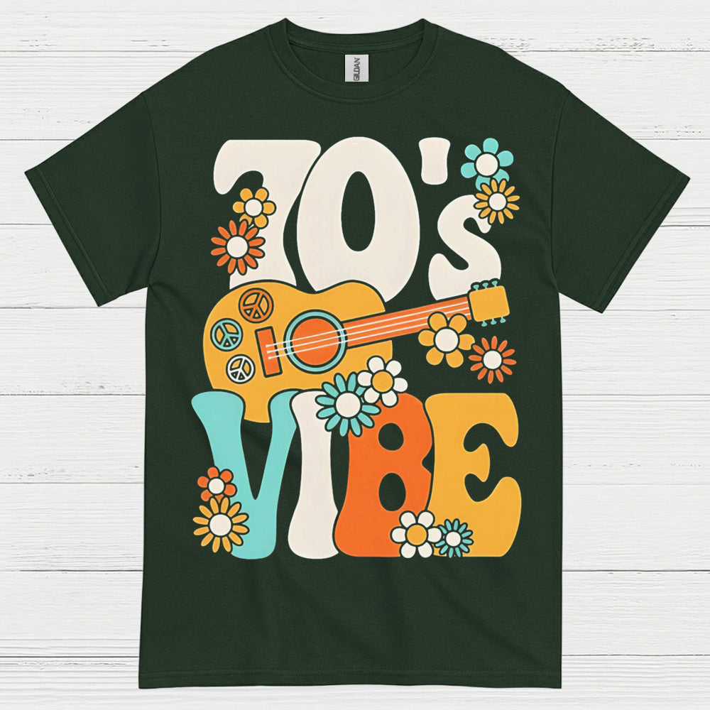 70s Vibe Retro Guitar T Shirt