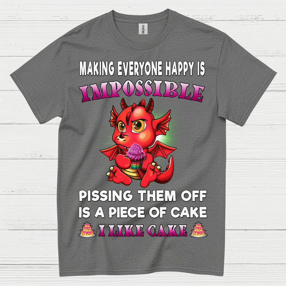 Funny Cake Dragon T Shirt