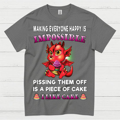 Funny Cake Dragon T Shirt