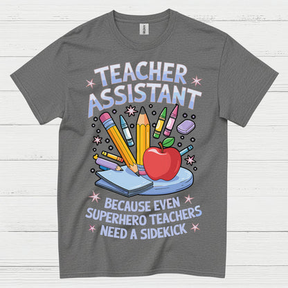 Superhero Teacher Assistant T Shirt
