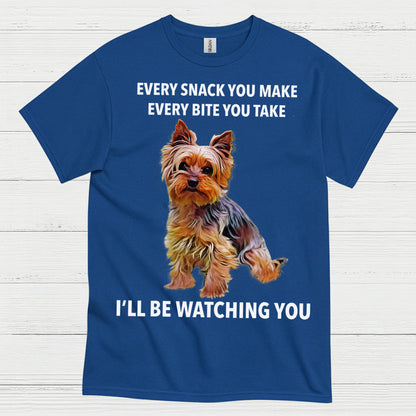 Funny Watching You Yorkie Dog Lover T Shirt