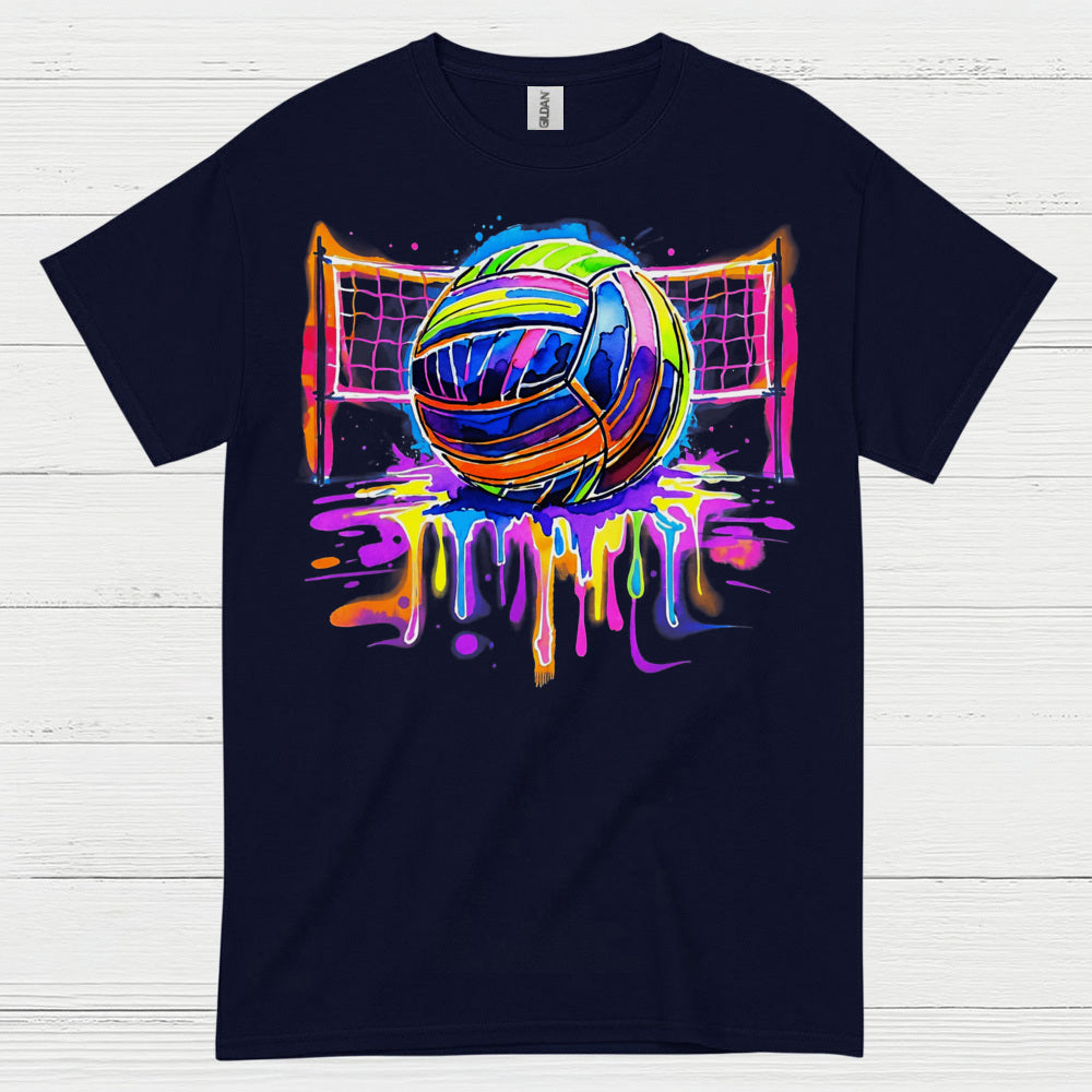 Colorful Volleyball Art T Shirt