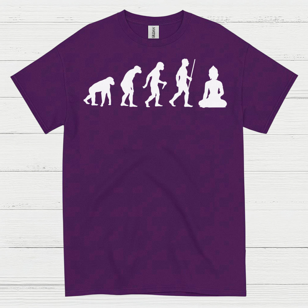 Evolution To Meditation Zen T Shirt