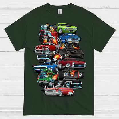 Classic Hot Rod Cars T Shirt