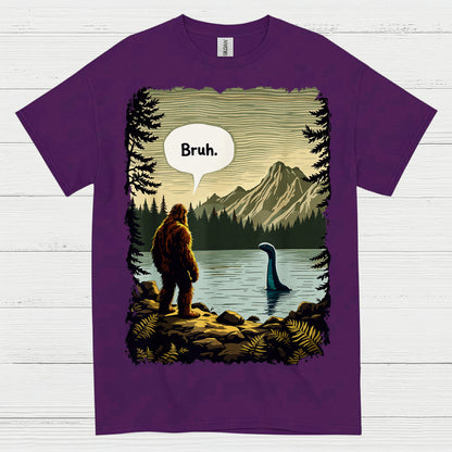 Bruh Bigfoot Lake Monster T Shirt