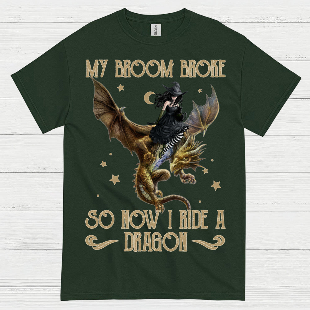 My Broom Broke So Now I Ride A Dragon T Shirt