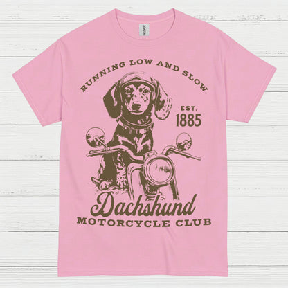 Running Low And Slow Dachshund Motorcycle Club T Shirt