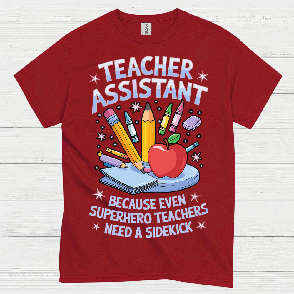 Superhero Teacher Assistant T Shirt