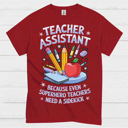 Superhero Teacher Assistant T Shirt
