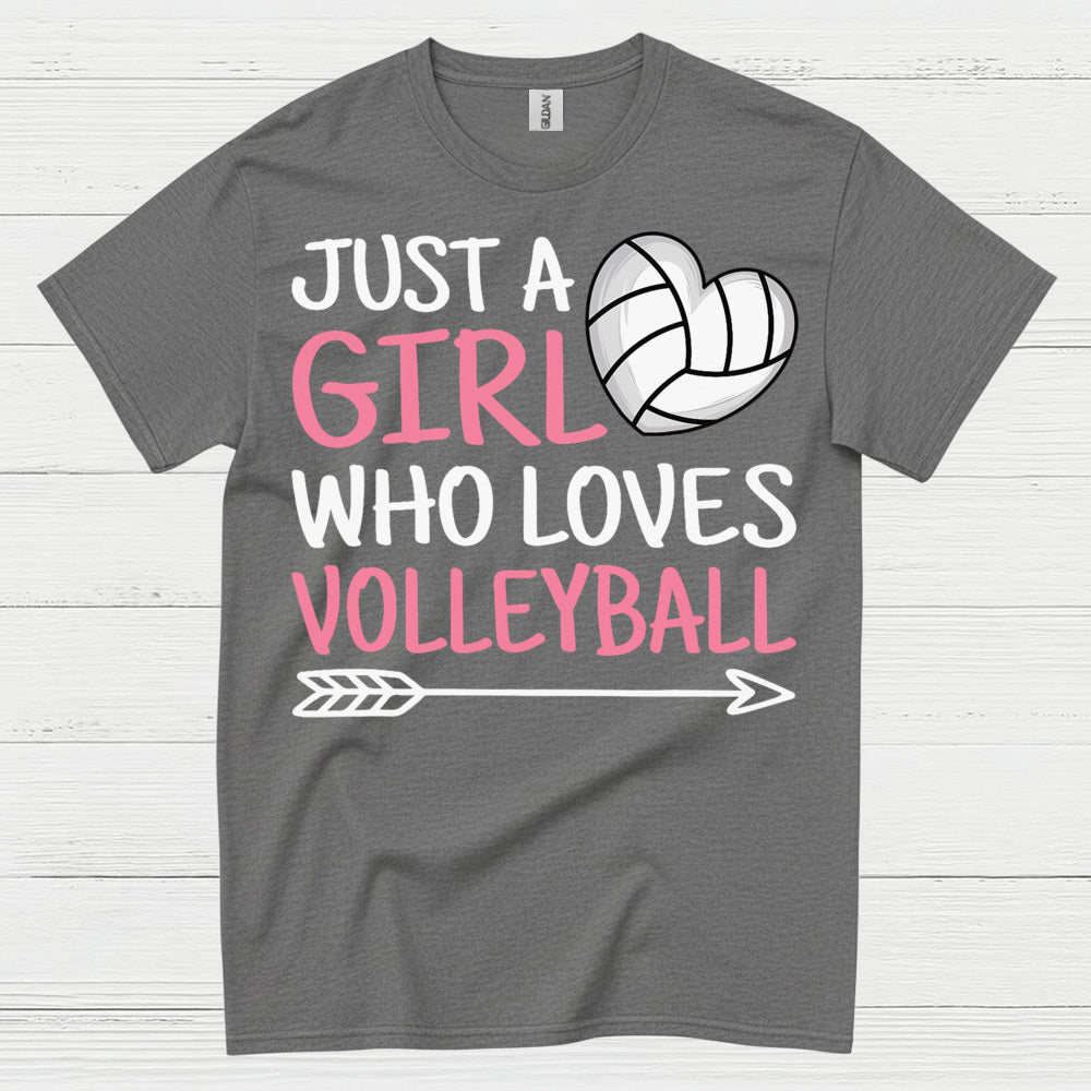 Just A Girl Who Loves Volleyball T Shirt