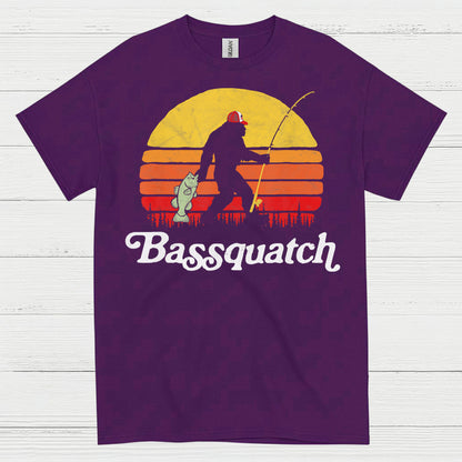 Bassquatch Bigfoot Fishing T Shirt