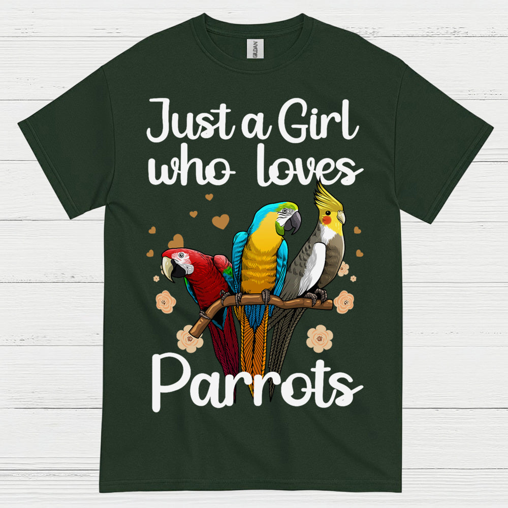 Just A Girl Who Loves Parrots T Shirt