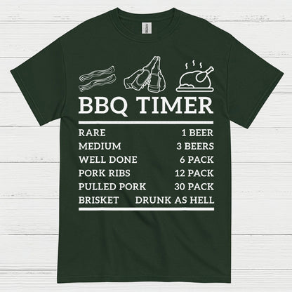 BBQ Timer Funny Beer T Shirt