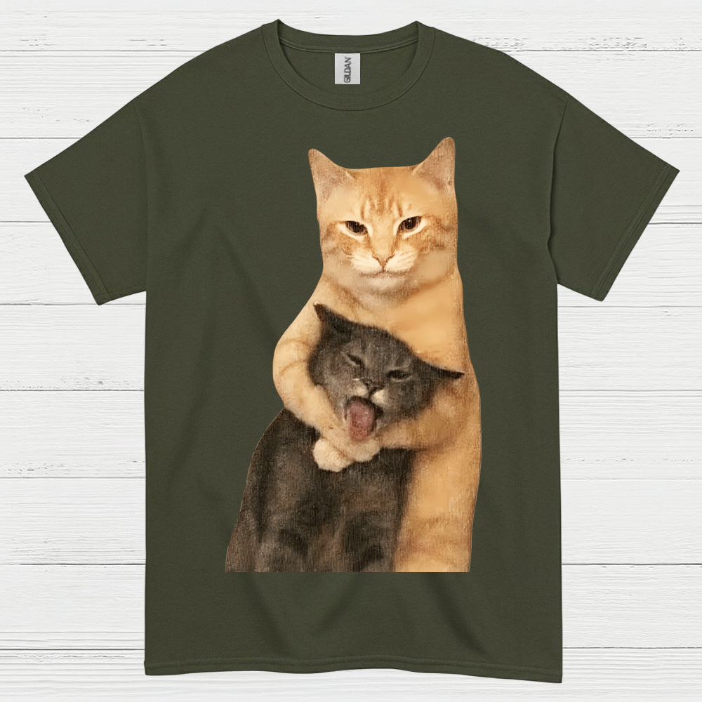 Funny Cat Hug Meme T Shirt