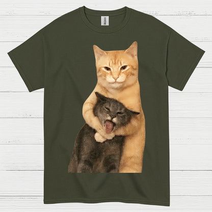 Funny Cat Hug Meme T Shirt