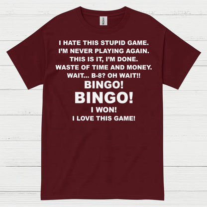 I Hate This Game Bingo Humor T Shirt