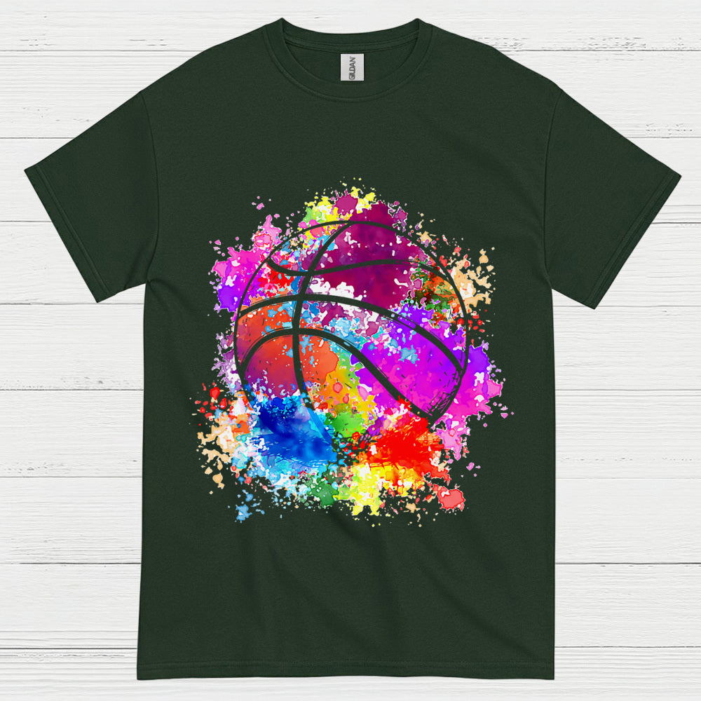 Color Splash Basketball T Shirt