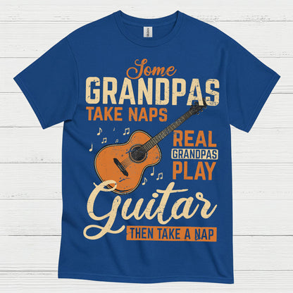 Real Grandpas Rock Guitar T Shirt