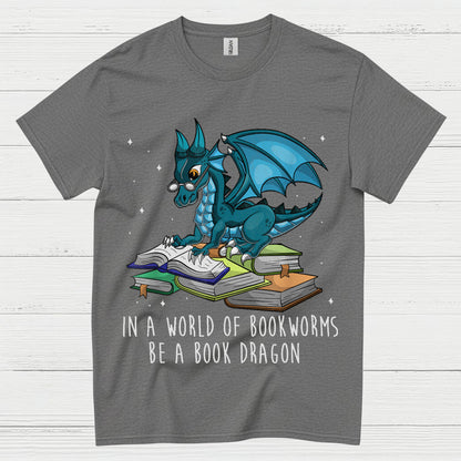 Book Dragon Reading T Shirt