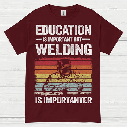 On Fire Welder Humor T Shirt