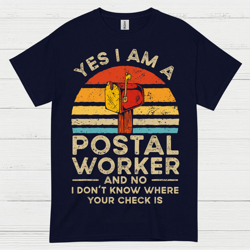 Vintage Postal Worker Humor T Shirt