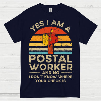 Vintage Postal Worker Humor T Shirt