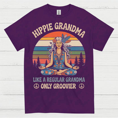 Hippie Grandma Groovier Than Regular T Shirt