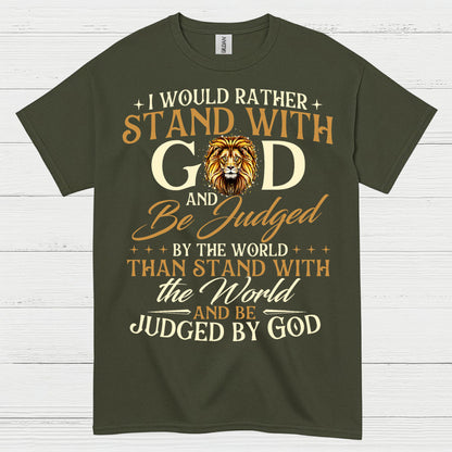 Stand With God Christian Faith T Shirt