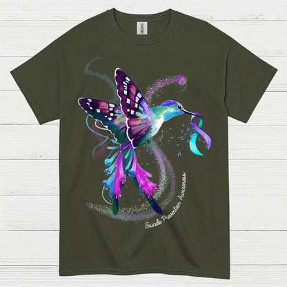 Hummingbird Awareness Message T Shirt