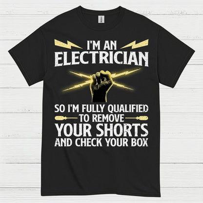 Qualified Electrician Check Your Box T Shirt