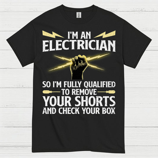 Qualified Electrician Check Your Box T Shirt