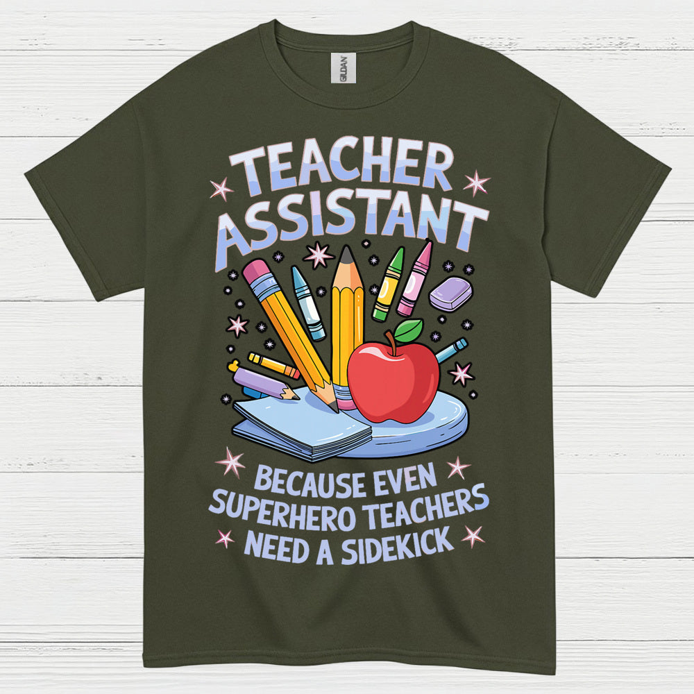 Superhero Teacher Assistant T Shirt