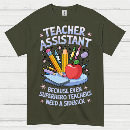 Superhero Teacher Assistant T Shirt