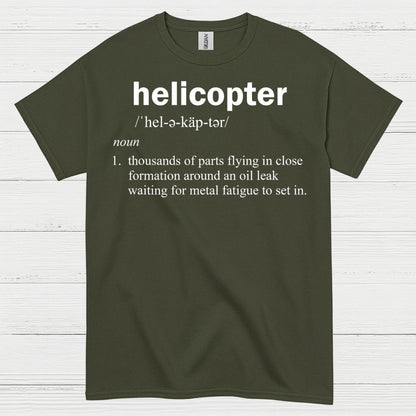 Helicopter Definition Aviation Humor T Shirt