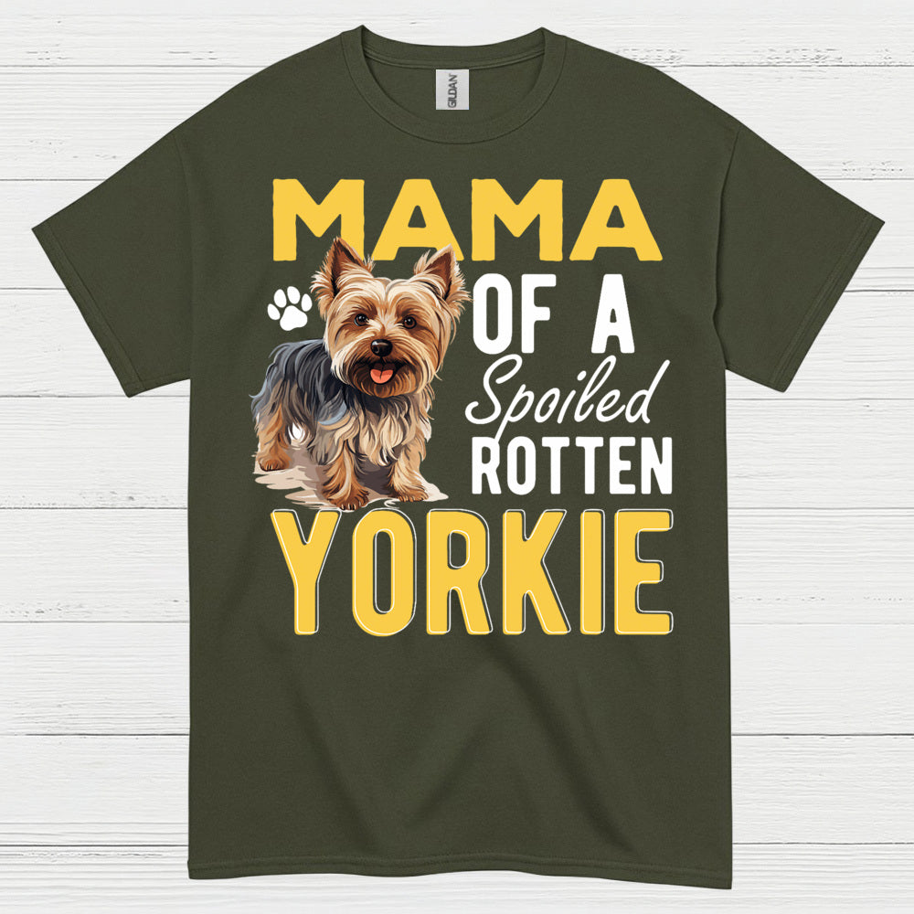 Proud Yorkie Mama Funny Dog Lover T Shirt