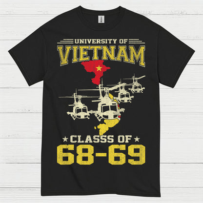 University Of Vietnam Class Of 68 69 Veteran T Shirt