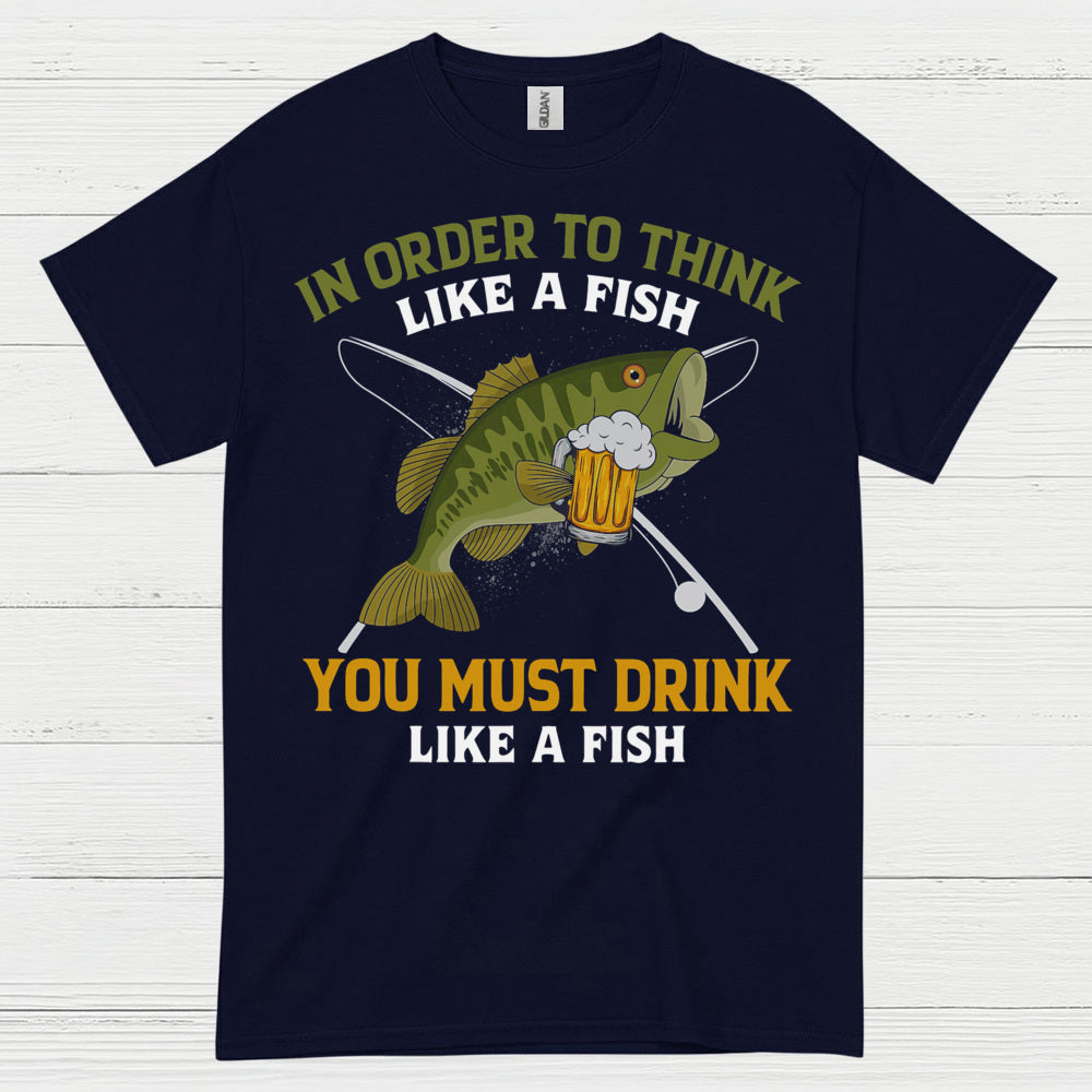 Drink Like A Fish Fishing T Shirt